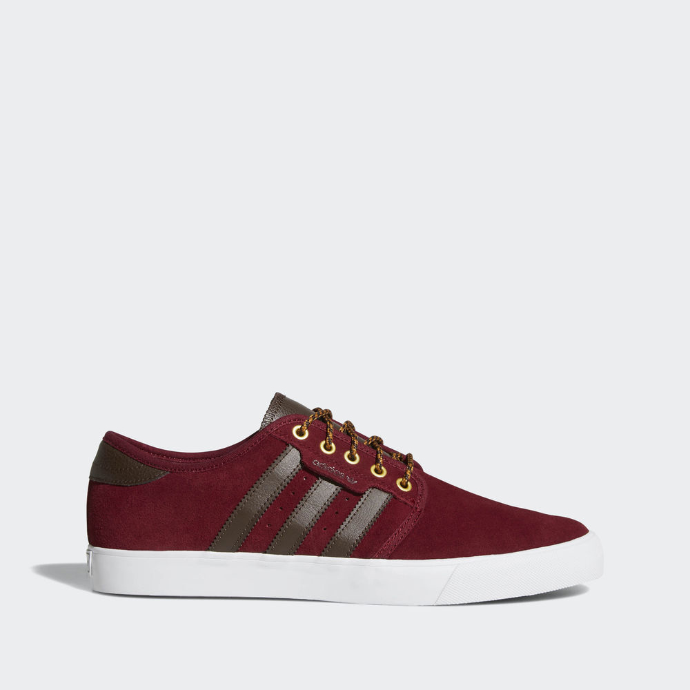 Adidas Seeley - αθλητικα παπουτσια ανδρικα - Μπορντο/Καφε/Ασπρα,Μέγεθος: EU 36 – 54 2/3 (793UXIGH)